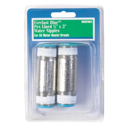 Reliance Water Heaters Reliance PEX Lined Electric or Gas Water Heater Nipples 3 in. H 3/4 in. 100108858